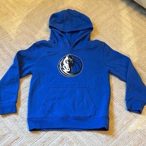 Nike Kids Royal Blue Hoodie Mavericks basketball with Graphic